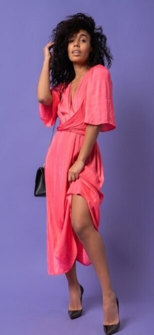 Sunset Muse Wrap Dress