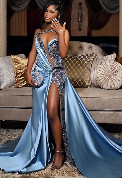 Azure Allure Gown