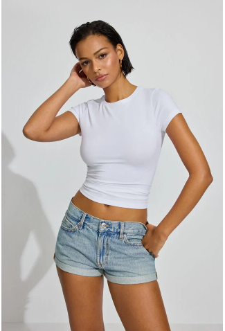 Classic Cuff Denim Shorts